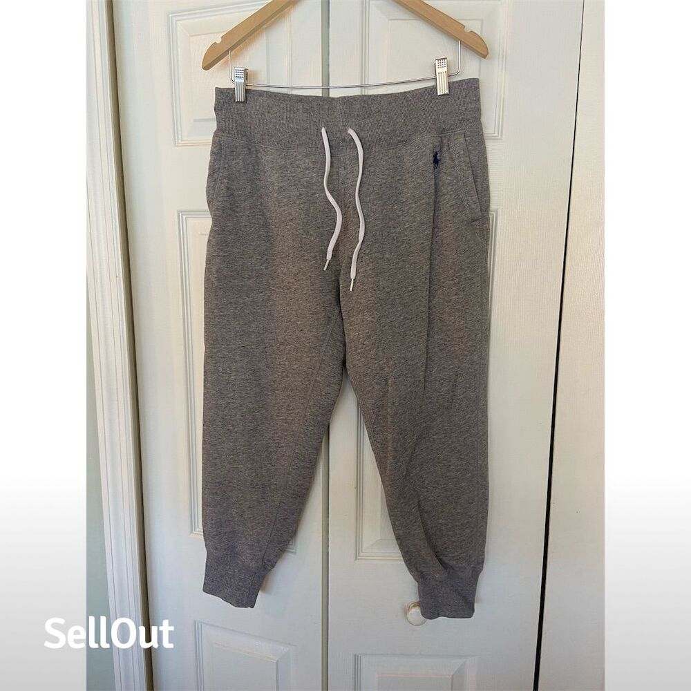 Polo Ralph Lauren Men's Gray Fleece Jogger Sweatpants Size M Casual